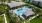 arial view of back of pool